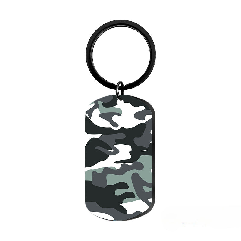 Wholesale Camouflage Series Metal Keychain